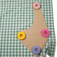 Poids en métal recouverts de tissu, lot de 4, motif étoile, pour broderie et quilting