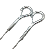 Crochet à ressort en nickel plaqué cuivre Kit de suspension de câble de sécurité de gréement Fabrication de pinces de câble en acier de Suspension de soudage