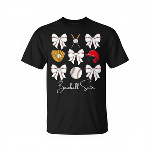 Camiseta de béisbol para niñas con lazo estilo coquette - Product Image 2