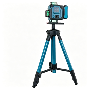Nivel Láser de 3 Puntos con Batería de Iones de Litio para Pisos y Paredes, Trabajo de Construcción Profesional, Autonivelante de 360°, Haz Verde, Kit Completo - Product Image 4