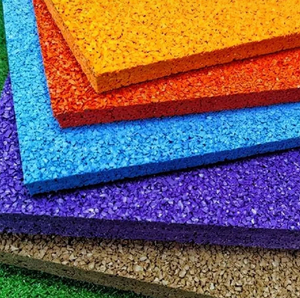 축구 및 운동장 표면을위한 운동 달리기 트랙 고무 소재를위한 최고의 적색 EPDM 과립 - Product Image 1
