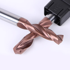 Inch Extended Length Carbide Drill Bits Metric Straight Shank Right Hand Multilayer TiCN TiN Coated For Stainless Steel - Product Image 1