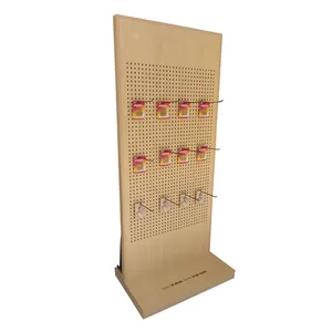 Espositore da pavimento per negozio di alimentari al dettaglio per appendere piccoli accessori, espositore per prodotti e strumenti elettronici peg board merchandis