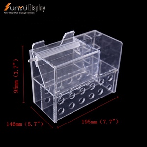 Bán buôn tùy chỉnh Acrylic lời mời đám cưới Rack hiển thị với hộp thanh lịch Acrylic có nhu cầu tốt hộp thẻ - Product Image 2