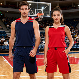 Hochwertiges Basketball-Set für Kinder, Jugendliche und Erwachsene mit Trikots und Shorts, Anpassbares Logo - Product Image 2