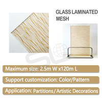 Malla de Alambre de Cobre para Vidrio Laminado, Tela Metálica Decorativa Arquitectónica