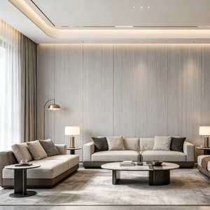 Panneau en <span class=keywords><strong>aluminium</strong></span> nid d'abeille à grain <span class=keywords><strong>de</strong></span> bois <span class=keywords><strong>de</strong></span> luxe au design moderne pour la décoration murale intérieure des halls d'hôtel - Product Image 3