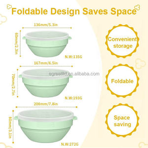 Olla para Palomitas de Maíz Plegable de Silicona para Microondas, Libre de BPA, con Tapa, Marca Home Dly - Product Image 6