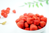 Snack sec sain fraise lyophilisée