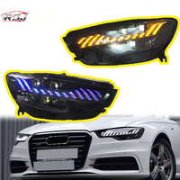 Phares de haute qualité pour Audi A6 A6L 2012-2015, clignotants, feux avant, feux de jour, accessoires de voiture
