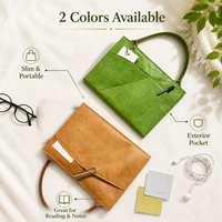 Protège-livres portable en papier DuPont fait main avec fermeture élastique A5/B5, étui imperméable pour carnet de notes et papeterie