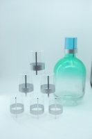 Capsule rétractable en PVC transparente professionnelle pour bouteille de vin avec bande détachable