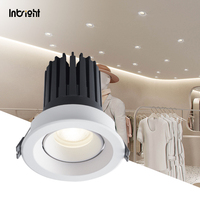 Spot LED encastrable dimmable 0-10V 8W 10W 15W 25W, éclairage moderne pour hôtel, intérieur, IP65, plafonnier