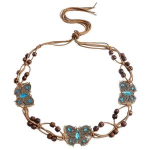 Una <span class=keywords><strong>Cadena</strong></span> <span class=keywords><strong>de</strong></span> cintura Bohemia retro y elegante para mujer, cuerda <span class=keywords><strong>de</strong></span> cintura exquisitamente tejida a <span class=keywords><strong>mano</strong></span>, cinturón <span class=keywords><strong>de</strong></span> estilo étnico - Product Image 5