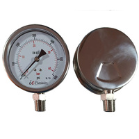 HUBEN 100mm Corrosion Resistant Industrial Pressure Gauge 1 MPa G1/2 Bottom Connection Oil-Filled 18-Month Warranty Made China