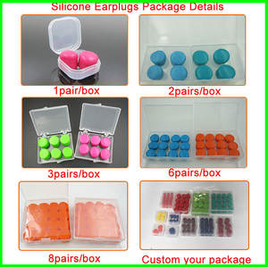 Bouchons d'oreilles en silicone personnalisés en gros, anti-bruit pour le sommeil, les voyages et les événements, cadeaux promotionnels d'entreprise personnalisés - Product Image 3