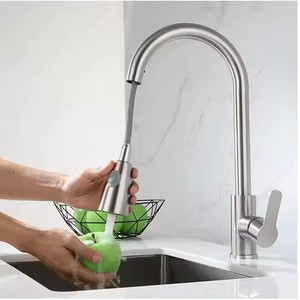 Stainless Steel Water Tap Modern Kitchen Taps Pull Out <strong>Sprayer</strong> Kitchen Mixer Sink <strong>Faucets</strong> - Product Image 6
