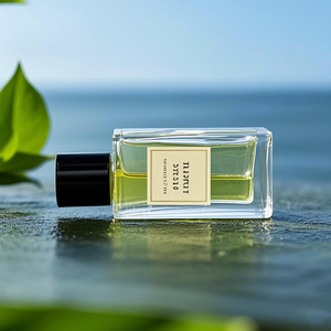 Etiqueta de paquete con logotipo personalizado, botella de Spray vacía Rectangular, botella de Perfume Original, <span class=keywords><strong>50Ml</strong></span>, 100Ml, botella de vidrio de Perfume transparente negra - Product Image 5