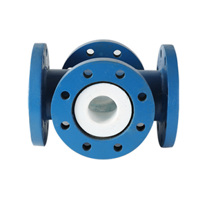 ข้อต่อท่อเหล็กคาร์บอนแบบทีอี ไลน์ด้วย PTFE ทนความร้อนสูงแบบกำหนดเองได้ (-20~+180C) พร้อมหน้าแปลนเชื่อมต่อ 0-2.5Mpa - Product Image 2