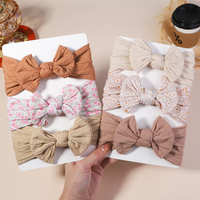 3 pcs/Lot Bandeaux en nylon extensible pour bébé fille Bandeaux élastiques pour bébé fille