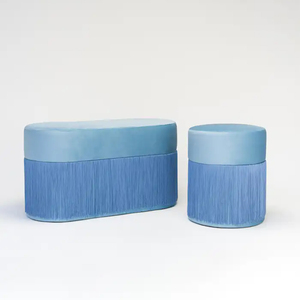 Nórdico moderno personalizar Color tamaño redondo pie taburete hogar sala de estar PUF otomano dormitorio maquillaje taburete salón ocio sofá banco - Product Image 1
