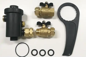 Filtre magnétique pour chaudière de type Angi, corps en laiton, revêtement <span class=keywords><strong>noir</strong></span> en poudre, 12000 Gauss Avonflow - Product Image 4