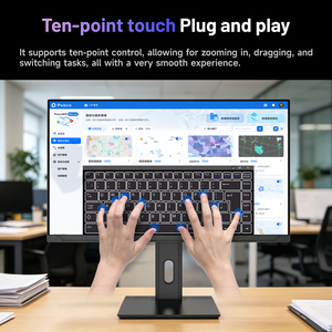 27-Zoll-<span class=keywords><strong>Touchscreen</strong></span>-Monitor 4K 60Hz Fast IPS 10-Punkt-Kapazitiver <span class=keywords><strong>Touchscreen</strong></span>-Monitor mit Type-C-Anschlüssen und Höhenverstellbarem Standfuß - Product Image 2