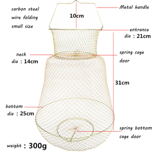 Trappola Cast Dip gabbia pesce gamberetti trappola rete da pesca pesciolino gamberi granchio esche Cast Mesh Trap rete da pesca automatica rete da atterraggio - Product Image 4