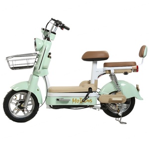 Bicicleta Eléctrica para Mujer de 48V 350W de Potencia, Scooter Eléctrico de Largo Alcance para Dos Personas, Batería de Plomo-Ácido Económica - Product Image 2