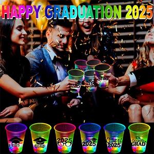 Vasos Luminosos para Fiestas, Vasos LED con Luz Negra Multicolor para Fiestas en Casa, Cumpleaños, Conciertos, Bodas, Barbacoas, Vacaciones en la Playa - Product Image 5