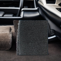 Tapis de sol de voiture en velours aiguilleté polyester, lot de 4 pièces, antidérapant avec base en caoutchouc PVC, à poils longs, sur mesure