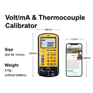 เครื่องสอบเทียบโวลต์/มิลลิแอมป์และเทอร์โมคัปเปิล รุ่น VA702 - Product Image 3