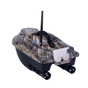 <span class=keywords><strong>Bateau</strong></span> à appâts télécommandé pour acteurs de pêche, avec pilote automatique <span class=keywords><strong>GPS</strong></span> double compartiment, portée 500m, LED, en plastique ABS noir, 1.5kg - Product Image 1