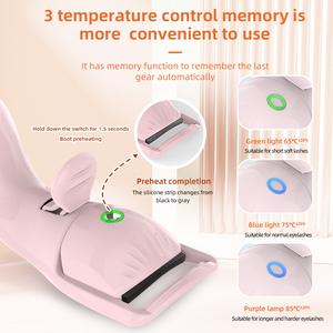 Corée USB Rechargeable Portable Silicone Naturellement Marque Privée Usb Électrique Chauffant Recourbe-Cils Appareil De Beauté À Domicile - Product Image 3