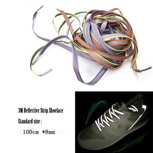 أربطة مسطحة عاكسة للأمان 3 أمتار-أحذية رياضية للجري وكرة السلة أربطة أحذية رياضية عاكسة-رباط حذاء 3 أمتار - Product Image 5