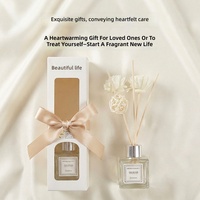 Diffuseur de parfum sans eau en bouteille carrée transparente blanche de 50 ml, huile essentielle pour chambre et salon, vente en gros d'usine