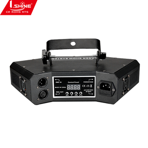 Dmx512 Disco ánh sáng laser với 6 mắt Chùm quét hệ thống âm thanh kích hoạt trắng LED nguồn ánh sáng IP65 đánh giá - Product Image 3