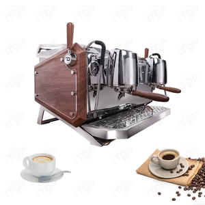 Semiautomático 2 grupos de café comercial profesional <span class=keywords><strong>Express</strong></span> cafeteras máquina de café expreso para café - Product Image 6