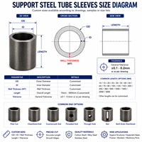 Composants de tubes en acier sans soudure, fournisseur direct d'usine, traitement et ébavurage de tuyaux industriels, service OEM pour machines minières