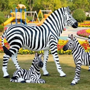 Scultura Creativa di <span class=keywords><strong>Tigre</strong></span> Sdraiata a Grandezza Naturale in Fibra di Vetro per Decorazioni di Parchi Divertimento, Modello Realistico di <span class=keywords><strong>Tigre</strong></span> Grande - Product Image 3