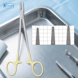 Porte-aiguille Bozemann pour hémostase avec mâchoires texturées, instrument manuel de classe I certifié CE - Product Image 3
