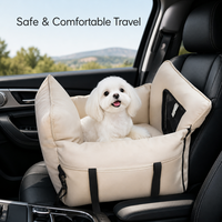 Sac de transport de luxe en cuir PU écologique pour chat, portable, imperméable, siège de voiture, lit surélevé, siège de sécurité