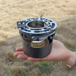 Réchaud à alcool en alliage d'aluminium 3-5L, coupe-vent, pour camping en plein air, cuisson et thé - Product Image 2