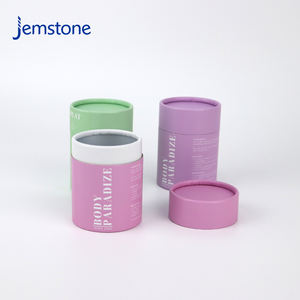 Boîte d'emballage cylindrique en carton kraft recyclable sur mesure, tube en papier d'aluminium pour poudre de matcha - Product Image 3