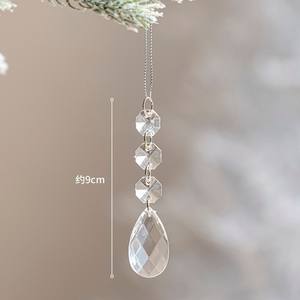 Ensemble d'ornements suspendus en forme <span class=keywords><strong>de</strong></span> flocon <span class=keywords><strong>de</strong></span> neige en cristal <span class=keywords><strong>de</strong></span> glace pour arbre <span class=keywords><strong>de</strong></span> Noël, étoile à cinq branches - Product Image 6