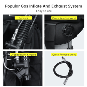 Perangkat Kompensator Daya Apung BCD Donut dari DIDEEP, Harga Pabrik, Dapat Digunakan Kembali, Portabel, Bahan Nilon Lembut untuk Set Menyelam - Product Image 4