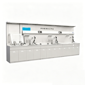 Station de nettoyage médicale moderne personnalisable en acier inoxydable SUS304, 1 cuve de stérilisation, alimentation 380V pour endoscopes hospitaliers - Product Image 1