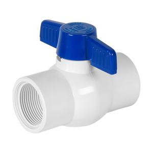 Pit-ES-1-1 in PVC/4R valvola a sfera manuale 1-1/4 ''filettata per il controllo dell'acqua di personalizzazione OEM supportato - Product Image 1