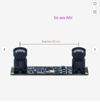 Caméra VR IMU 1.3M à double objectif avec synchronisation, obturateur global, USB2.0, haute vitesse 2560*960 90fps, caméra stéréo 3D