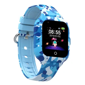 Reloj inteligente para niños 2024 SOS videollamada IP67 tarjeta SIM impermeable 4G Android 8,1 Digital niños GPS Tracker reloj inteligente para regalo